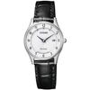 Women's Watch Citizen Collection Eco-Drive Radio Watch Direct Flight ES0000-10A Leather White/Black