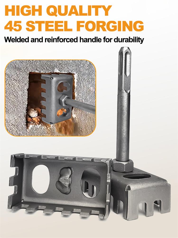 86 Line box socket Hole Punch Quick Electric hammer Open hole Tools hardware tools Square handle is hardened and wear resistant