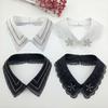 Jeweled Rhinestones False Collar Beaded Lace Spread Lapel Graceful Art Collar Sweet Shawl False Decorative Shawl