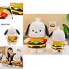 New Soft Plush Hamburger Pacha Dog Doll Wholesale For Bed Decoration And Claw Machine