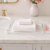 Clear Acrylic Toiletry Holder Decorative Tray, Modern Rectangular Vanity Space Small Tray for Toothbrush Saving Jewelry And Perfume Organizer Bathroom