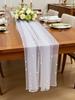 Table tablecloths with pearl tulle decoration designed for table decor at wedding parties