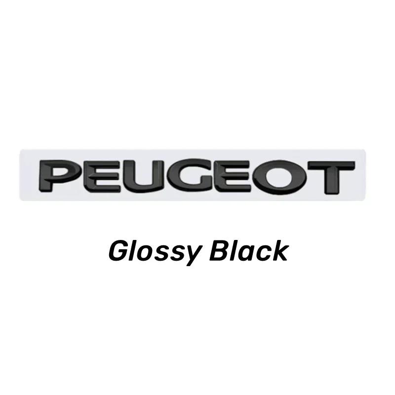 ABS Car Letter Emblem Rear Trunk Badge Sticker Decoration for Peugeot 107 108 206 207 208 301 306 307 308 407 408 2008 4008 5008