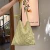 5-pleated rhombus bag women's new casual large-capacity commuter underarm bag crossbody shoulder bag women