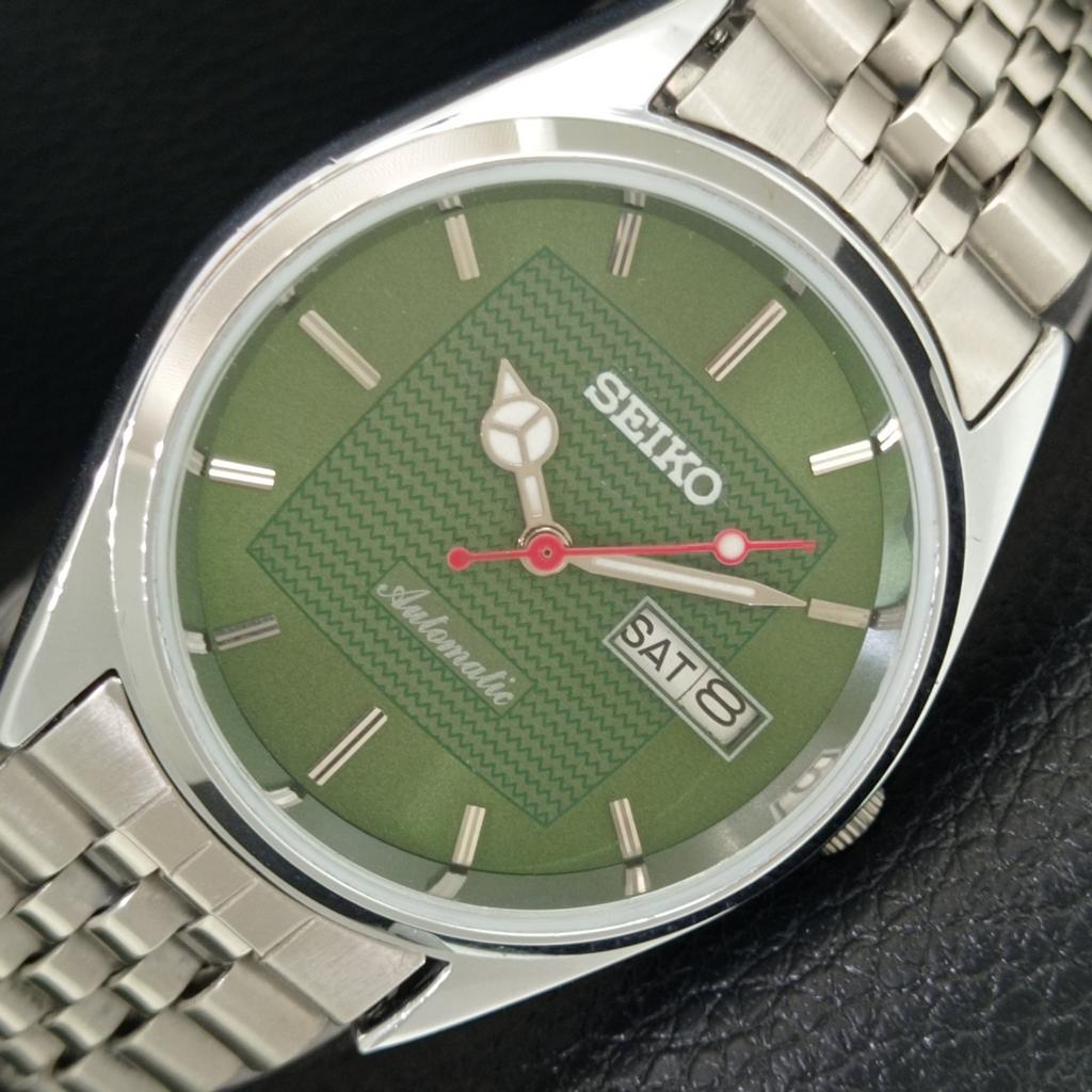 

ВИНТАЖНЫЕ АВТОМАТИЧЕСКИЕ SEIKO 6309A ЯПОНИЯ МУЖСКИЕ ОТРЕМОНТИРОВАННЫЕ ЧАСЫ С ЗЕЛЕНЫМ ЦИФЕРБЛАТОМ a443197-1