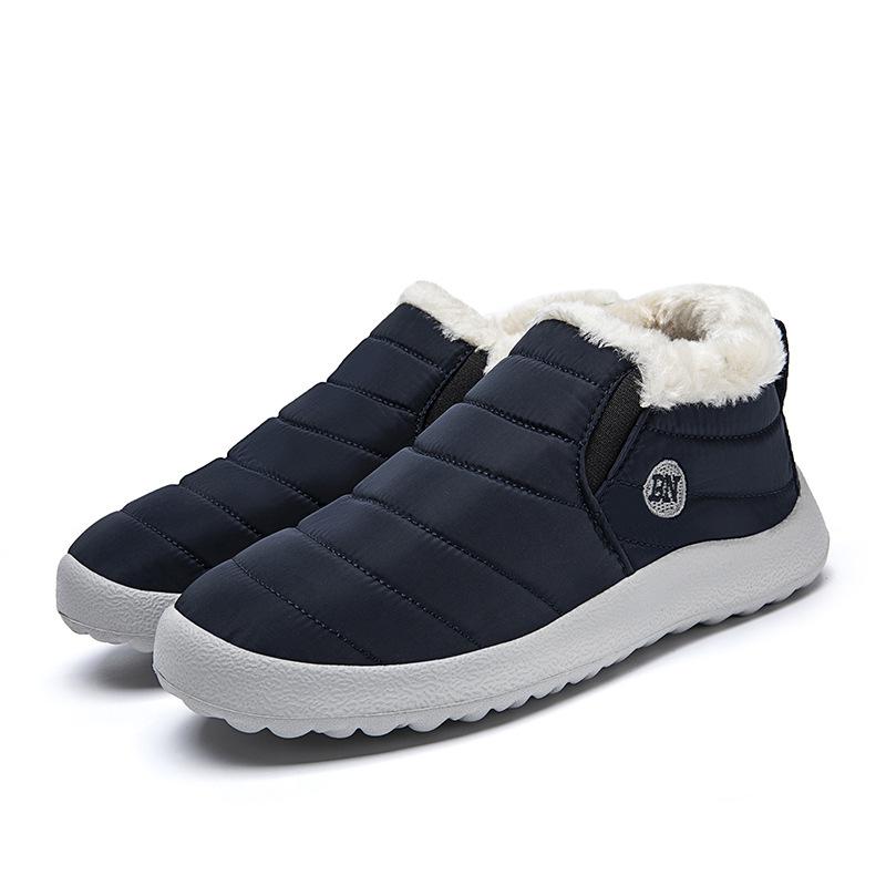 Shoes, Men and Women Winter Warm Cotton Shoes, Soft Sole Snow Boots EVA Light Sole 35-47 Large Size Men and Women