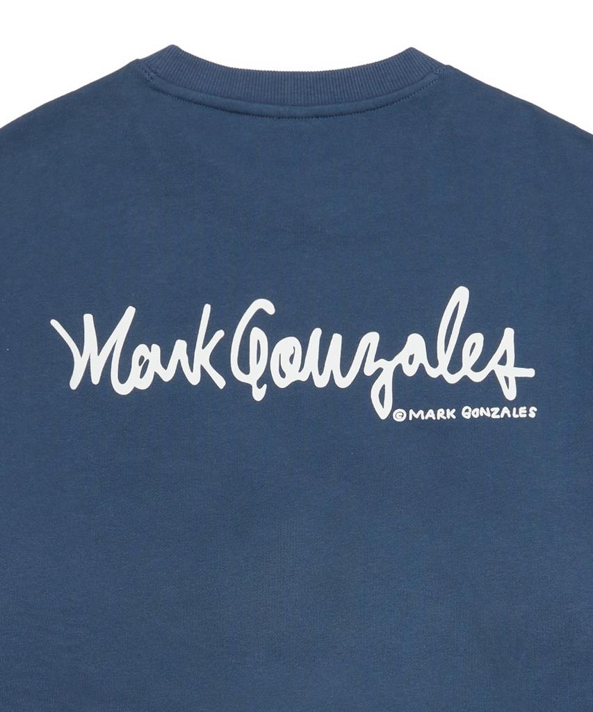 Mark Gonzales Angel Wappen Sweatshirt - D/Blue