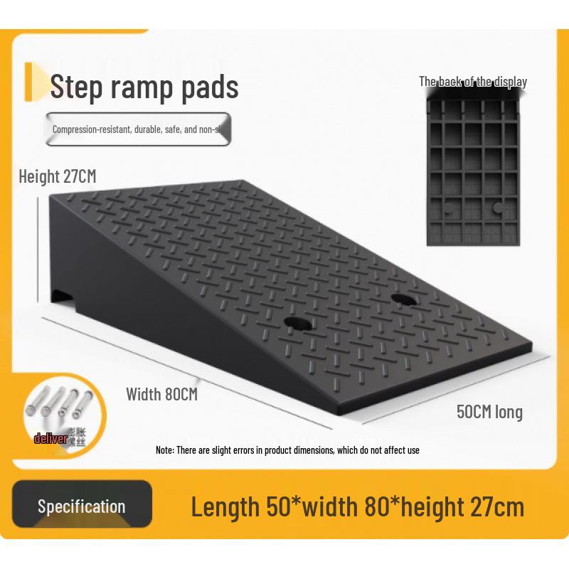 Rubber Curb & Threshold Ramp Mat for Home and Car 