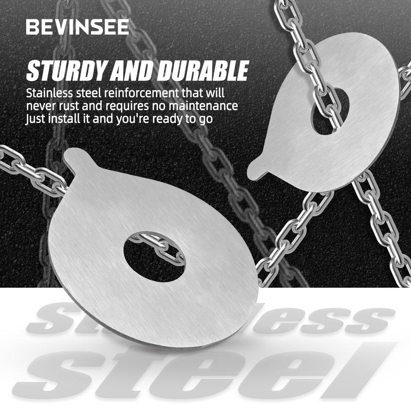 BEVINSEE Rear Coil-Over Spring Perch Reinforcement Plates for BMW E46 Z4 E85