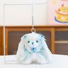 Lolita Leopard Style Print Bow Flower Lace Decoration Rabbit Plush Pendant Toy
