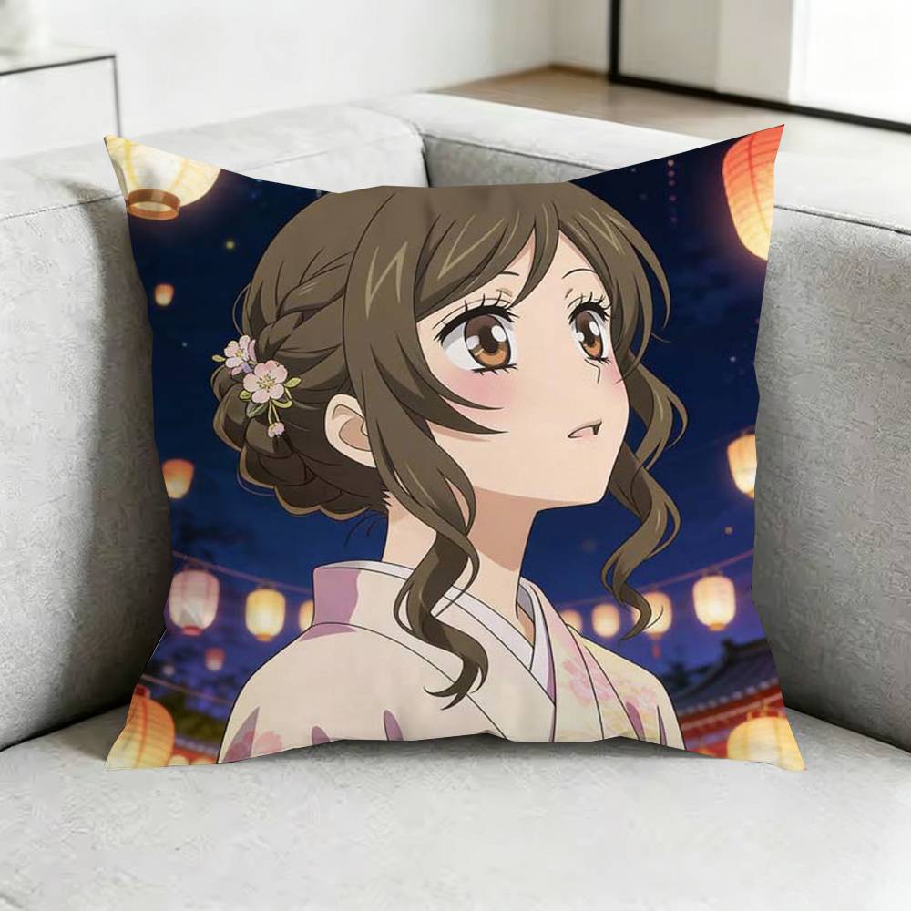 Kamisama K-Kiss Tomoe namami Pillow Case Square Double-Sided Sofa Cushion Cover Bedroom Bedside Pillow Gift