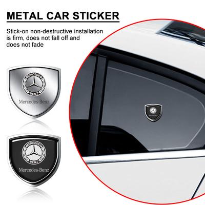 Car 3D Metal Badges Body Window Side Decoration Sticker Decal for Mercedes Benz AMG W205 W210 W124 W212 W204 W211W168 W213