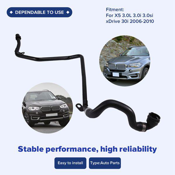 Radiator Coolant Hose for 06-10 BMW X5 3.0L Engine - 17127561686