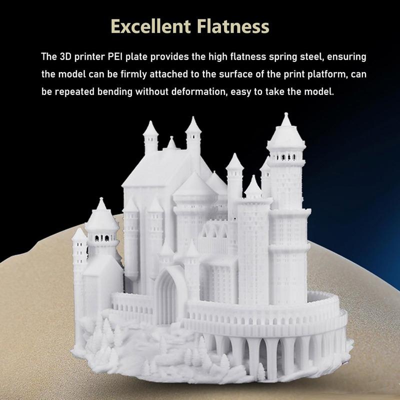 Für Creality Ender 3 V3 KE/SE PEI Federstahl 235x235mm, Strukturierte PEI-Platte Heizbett für K1C/K1/Ender 3/3 Pro/3 V2/V2 Neo/3 V3