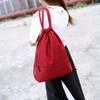 Foldable Drawstring Backpack Fitness Gym Bag Outdoor Travel Camping Hiking Knapsack Nylon Multi-Pockets Sport Rucksack