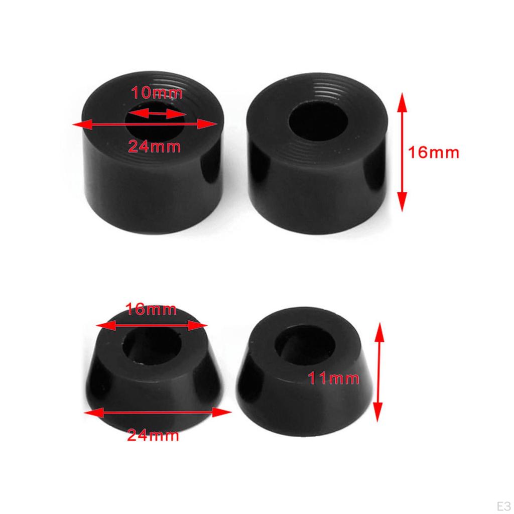 4 Pieces PU Skateboard Truck Replacement Bushing 11x16mm 7'' Trucks Bushings Longboard Rebuild Kit