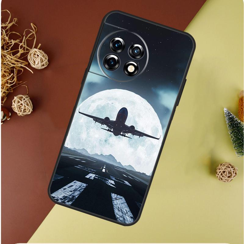 Aircraft Airplane Fly Travel For OnePlus 13 13R 12 12R 11 9 10 Pro 8T 9RT 10T 10R N20 N30 Nord CE 2 3 4 Lite Phone Case