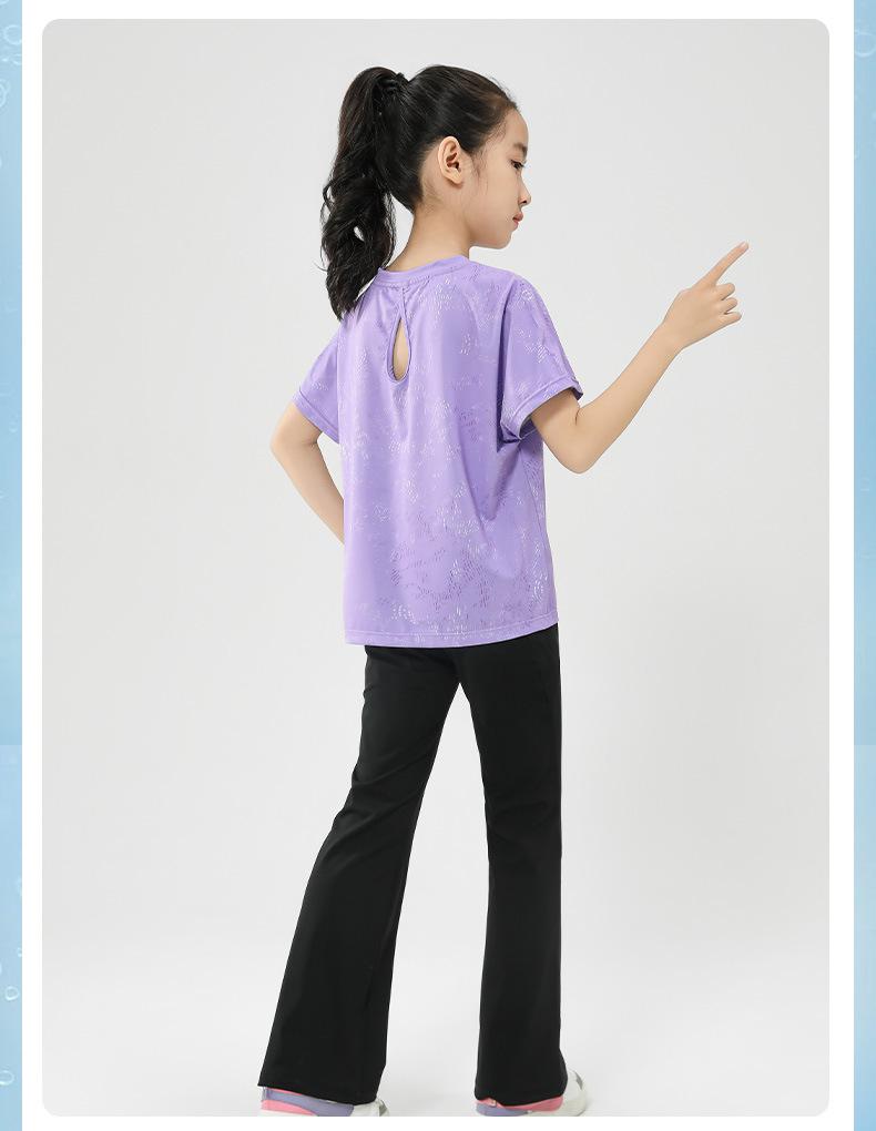 Quick-Dry Sun-Protection Sportswear with Logo, for Girls and Parent-Child, Breathable, Medium & Large, Summer Collection