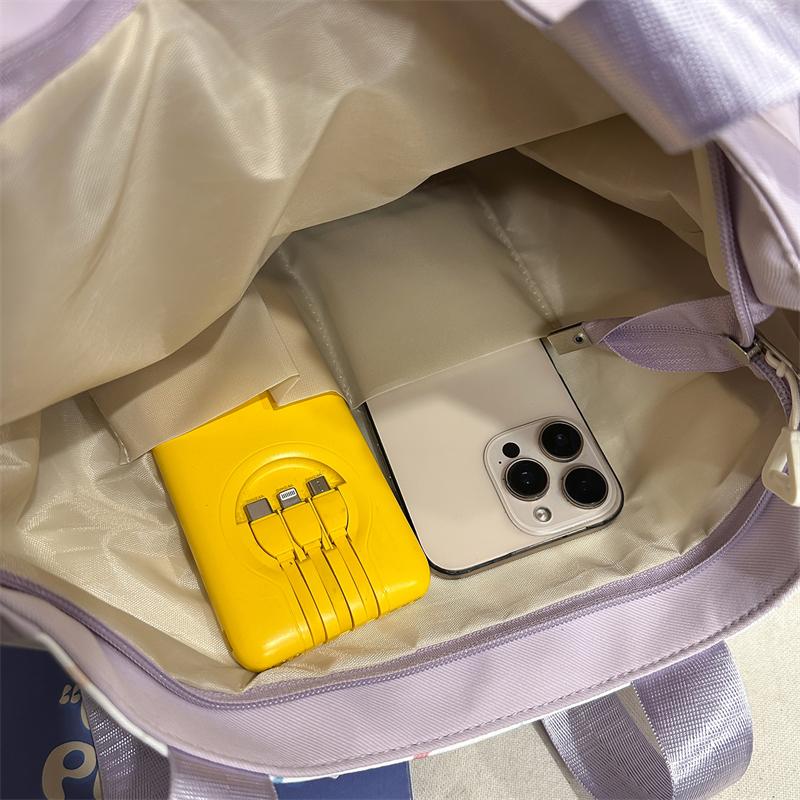 Women's Contrast Shoulder Bag Stars Print College Style Crossbody Bag