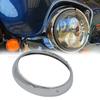 Compatible 7-inch Headlight Outer Ring for Harley Big Glide, Road King, Street Glide, and Fat Boy.