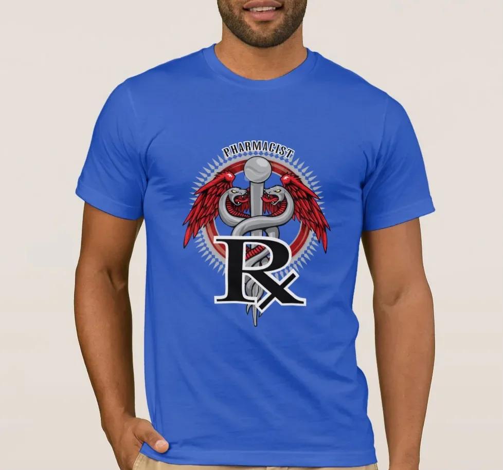 Registered Pharmacist Fashion Caduceus Wings TShirt 100 Cotton ONeck Summer Short Sleeve Casual Mens Tshirt Size S3XL