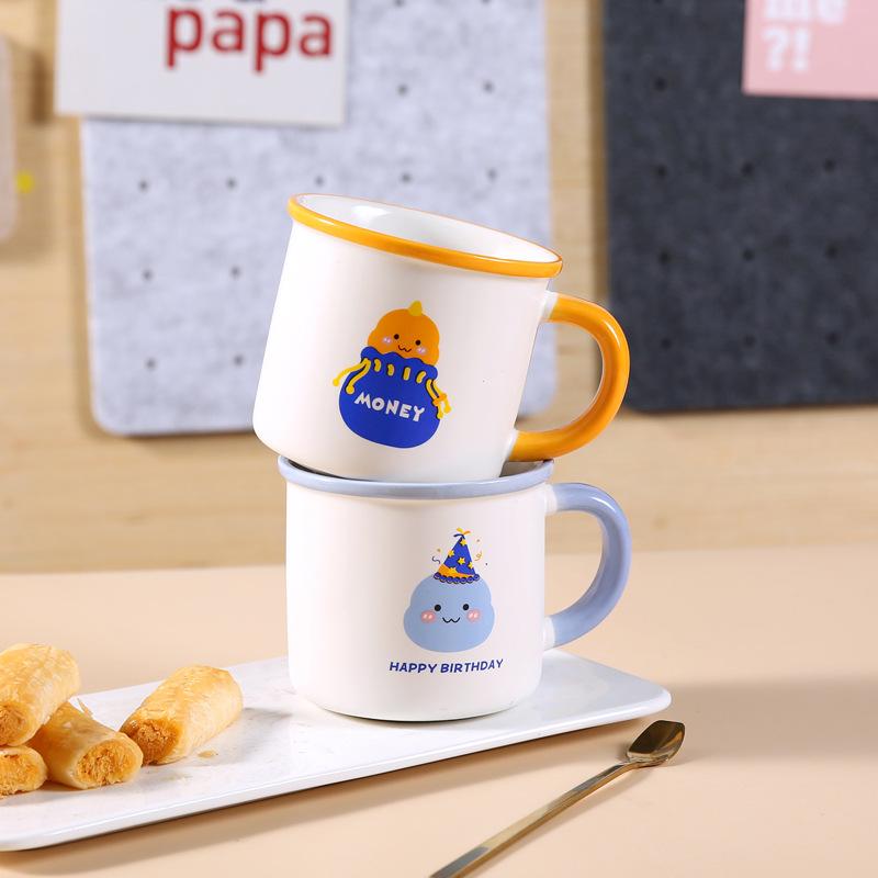 Children's Birthday Ceramic Cup Gift Cartoon Dinosaur Mug Advertising Souvenir Gift Water Cup Festival Event Cup