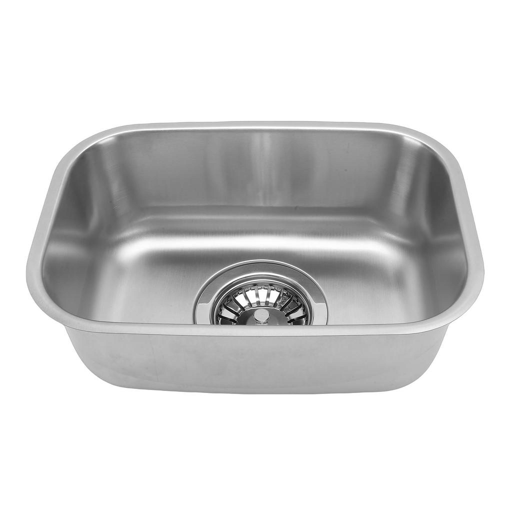 RV Sink Stainless Steel Mini Single Bowl RV Sink Wash Basin for Cars Boats RVs Yachts 12.6x8.66x4.72 in