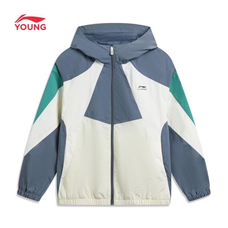

Li-Ning Kids Waterproof Color-Block Windbreaker Jacket 170