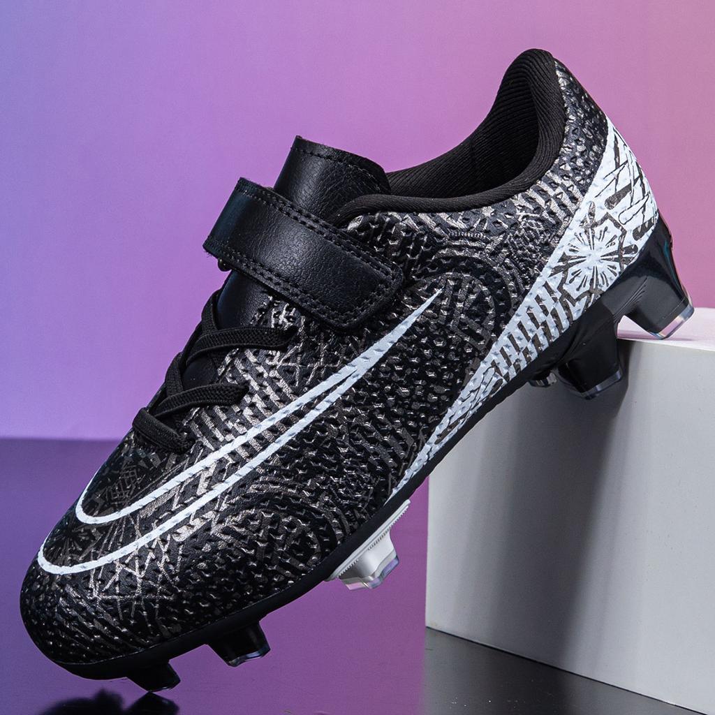 Children's football shoes low-top Velcro elementary school students daily training sneakers Amazon broken nails football shoes