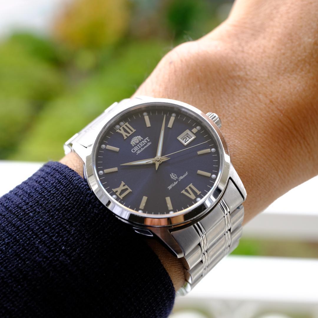 Orient automatic watch dark blue