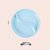 White Ceramic Divided Plate for Home Use - Three & Four Compartments - Creative Fitness Separator Plate