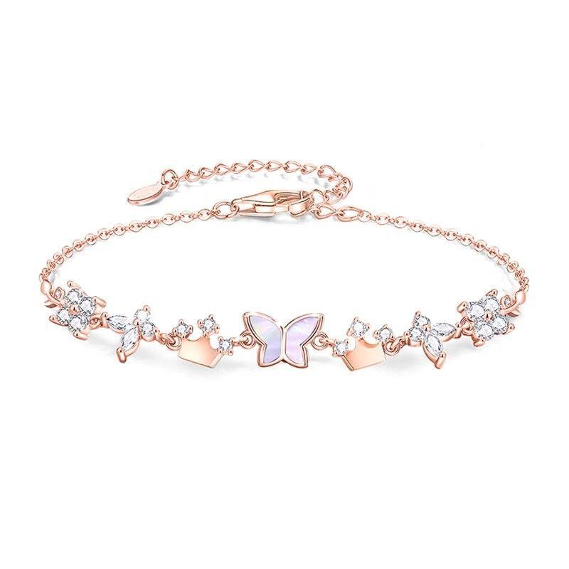 Elegant Butterfly Bracelet for Women – Perfect Gift for Girlfriend or Best Friend on Valentine s Day or Qixi Festival