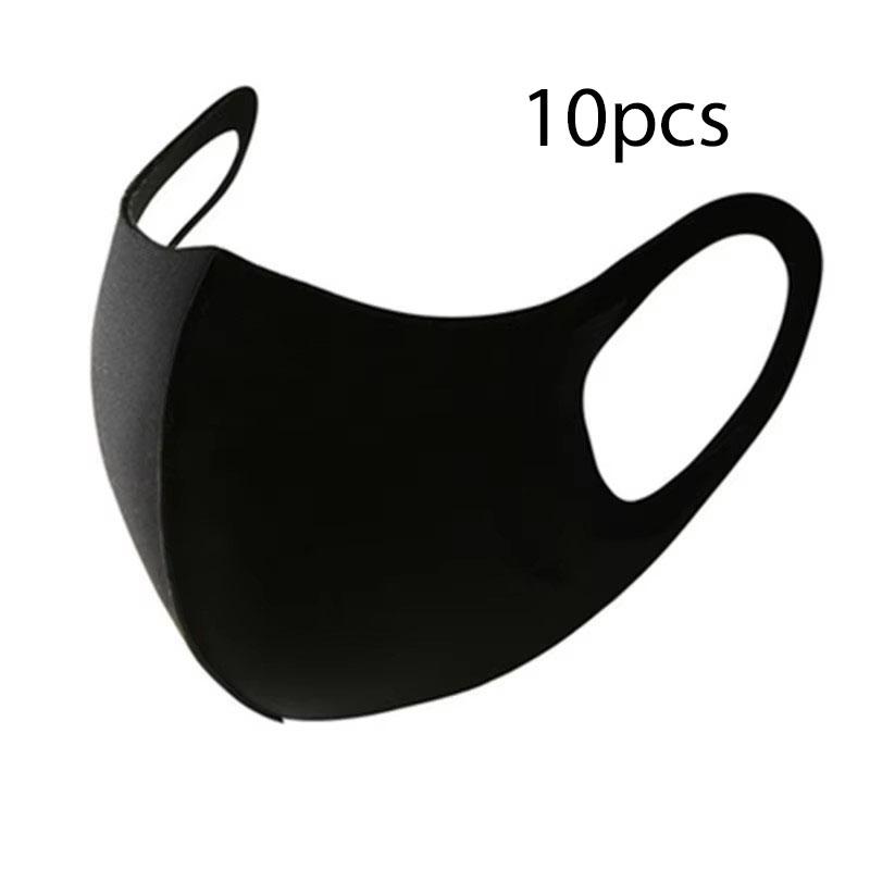 1/10 Stück Eis seide Maske Frühling und Sommer Staubdicht Waschbar Wiederverwendbar Gesichtsmaske Unisex Erwachsene/Maske Outdoor Reise Schutz