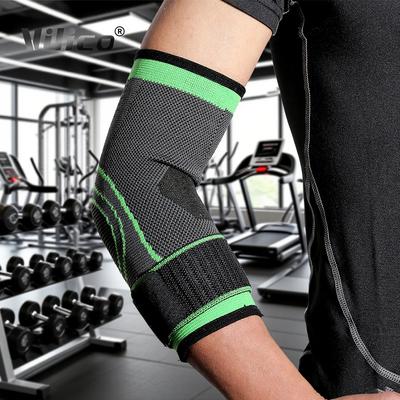 1 Pc Elbow Support Elastic Gym Fitness Nylon Protective Pad Absorb Sweat Sports Safety Basketball Game Arm Sleeve Elbow Brace