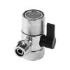 Switching 3/8“ Zinc Zinc Alloy Water Filter Accessories Single-cut Valve Diverter Tube Connector Adapter