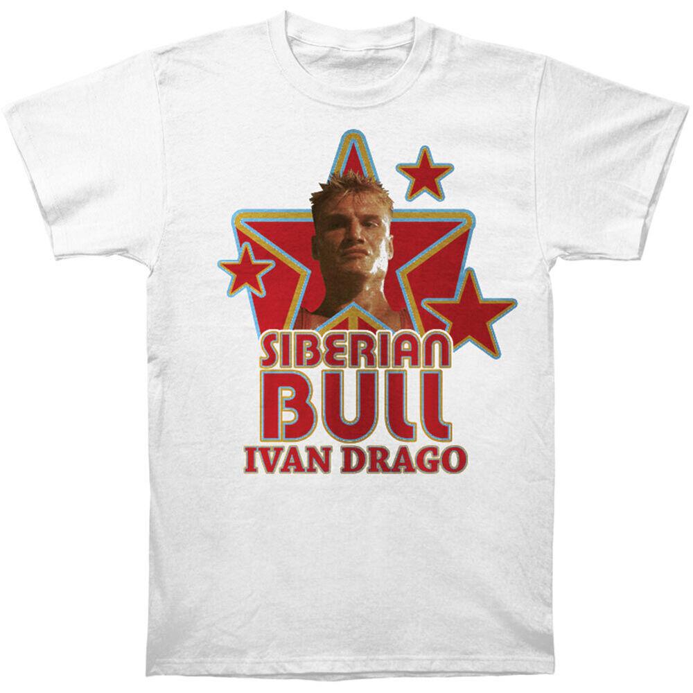 

Rocky Siberian Bull Slim Fit White Unisex T-shirt