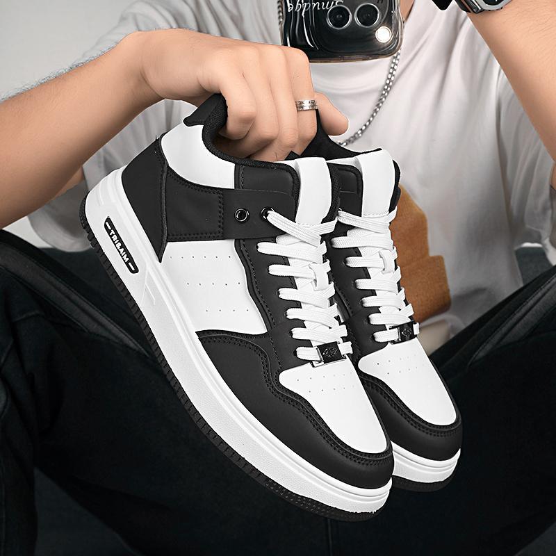 Men's shoes board shoes men's spring 2025 new platform white shoes men's versatile trendy shoes casual sports shoes