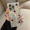 Clear Square Back Tube Case Protection For iPhone 16 ProMax 12 11 15 Plus 14 Pro Max 13 Anti-Oxygen,Many Puppies Pattern Casing