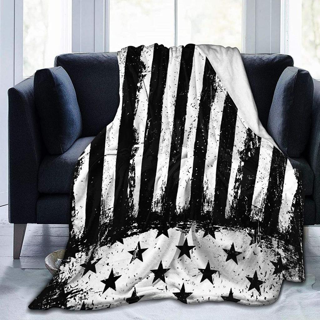 Flannel Fleece Modern Throw Blanket, Cartoon Style Koala Bears Blue Pattern Throw for Spring Recliner, Air Conditioning Blanket