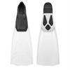 Adult Open Heel Swim Fins Snorkeling Freediving Mid-Length Professional Diving Gear Black White Yellow Orange Blue
