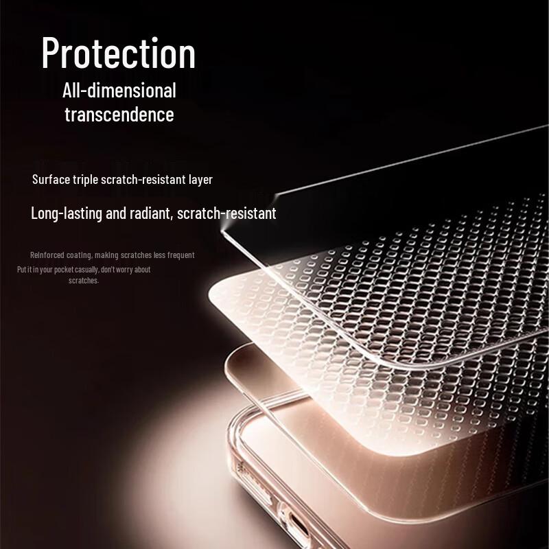 TORRAS Clear Phone Case with Invisible Lens Kickstand