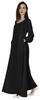 Bimba Women Islamic Prayer Dress With Hijab Cuff Sleeves Traditional Muslim Abaya