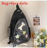 Nylon Girl Waist Bag With Clear Layer For Outdoor Sports And Casual Use