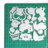 Pour Combinaison Chat Couteau Moule Matrices Découpes Impression Acier au Carbone Moule 3.94x3.6
