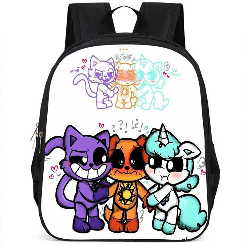 Adorable Catnap Poppy Playtime Backpack For Kids And Students Oxford Fabric
