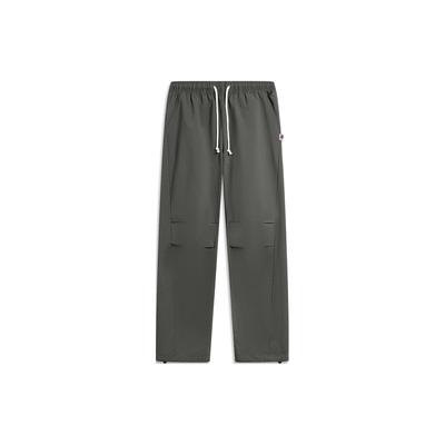 Li Ning Badfive Effen Kleur Rechte Losse Gebreide Sportbroek Heren Broek Grafietgrijs AYKT839-2