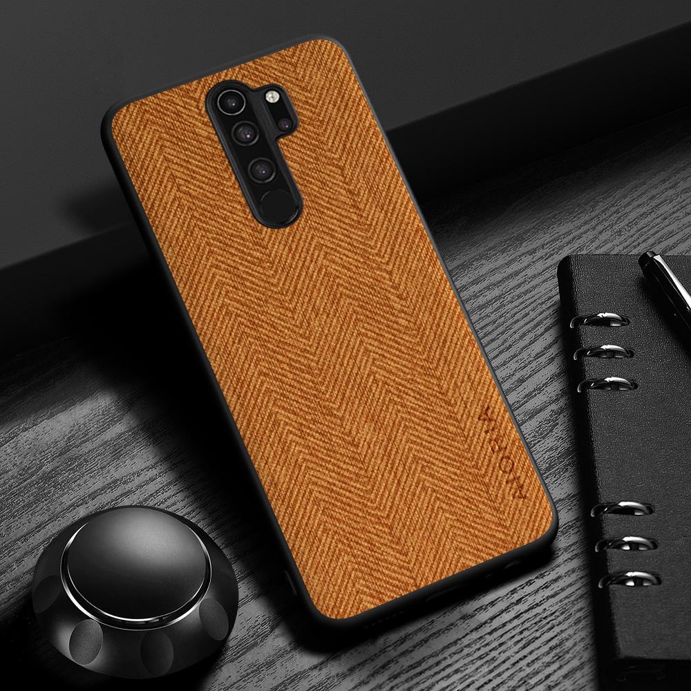 Case for Xiaomi Redmi Note 8 Pro Design Simple, Lightweight, Durable Leather wood grain cover for Redmi Note 8T