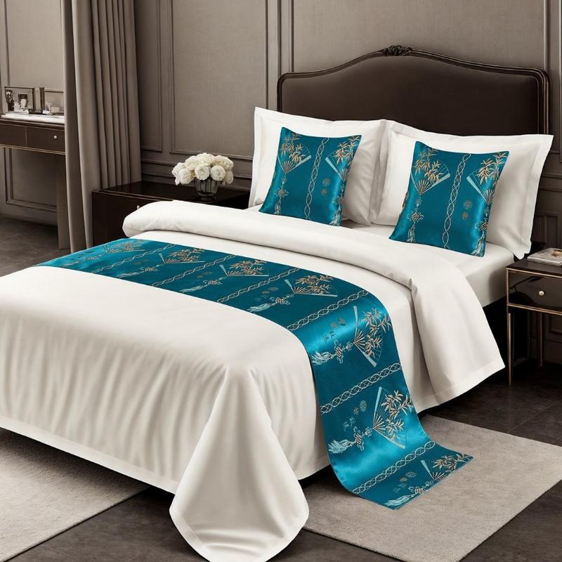 Four Season Universal Bed Runner Soft and Comfortable Air Conditioning Blanket High End Bed End Blanket for Homestay Hotels Home Decoration Towel