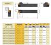 75° CNC External Turning Tool Holder MSBNR/MSBNL 3232P19/4040R19