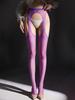 High Elastic Four Side Hollow Out Pantyhose Stocking Allure Clubwear Open Crotch Tights Erotic Oil Shiny Sheer Pantyhose Lingere